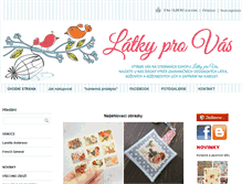 Tablet Screenshot of latkyprovas.cz